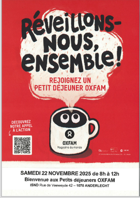 Petits déjeuners Oxfam — page bientôt disponible